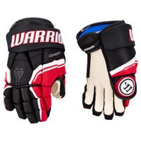 Warrior Covert QRE 20 Pro Junior Hockey Gloves in Black/Red/White Size 10in
