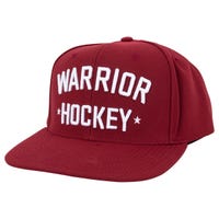 "Warrior Hockey Street Snapback Hat in Burgundy"