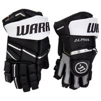 Warrior Alpha LX Pro Senior Hockey Gloves in Black/White Size 13in