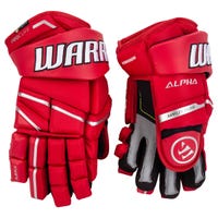 Warrior Alpha LX Pro Senior Hockey Gloves in Red Size 14in