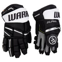 Warrior Alpha LX Pro Junior Hockey Gloves in Black/White Size 10in