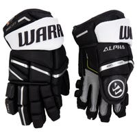 Warrior Alpha LX Pro Junior Hockey Gloves in Black/White Size 11in