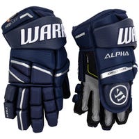 Warrior Alpha LX Pro Junior Hockey Gloves in Navy Size 11in