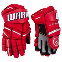 Warrior Alpha LX Pro Junior Hockey Gloves in Red Size 11in