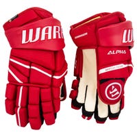Warrior Alpha LX 20 Senior Hockey Gloves in Red Size 14in