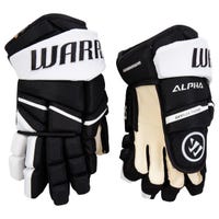 Warrior Alpha LX 20 Junior Hockey Gloves in Black/White Size 12in
