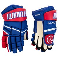 Warrior Alpha LX 20 Junior Hockey Gloves in Royal/Red/White Size 11in