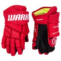 Warrior Alpha LX 30 Senior Hockey Gloves in Red Size 13in