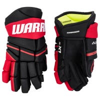 Warrior Alpha LX 30 Junior Hockey Gloves in Black/Red Size 12in