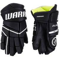 Warrior Alpha LX 40 Junior Hockey Gloves in Black Size 10in