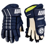 Warrior Alpha FR Pro Junior Hockey Gloves in Navy Size 12in