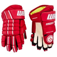 Warrior Alpha FR Pro Junior Hockey Gloves in Red Size 12in