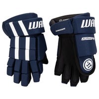 Warrior Alpha FR Youth Hockey Gloves in Navy Size 8in