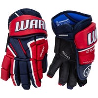 Warrior Covert QR5 Pro Senior Hockey Gloves in Navy/Red/White Size 13in
