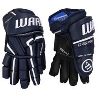 Warrior Covert QR5 Pro Junior Hockey Gloves in Navy Size 11in