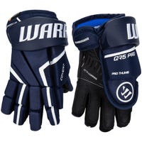 Warrior Covert QR5 Pro Youth Hockey Gloves in Navy Size 8in