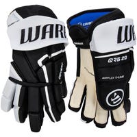 Warrior Covert QR5 20 Senior Hockey Gloves in Black/White Size 13in