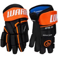 Warrior Covert QR5 30 Senior Hockey Gloves in Black/Orange Size 13in