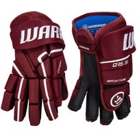 Warrior Covert QR5 30 Senior Hockey Gloves in Maroon Size 14in
