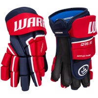 Warrior Covert QR5 30 Senior Hockey Gloves in Navy/Red Size 15in