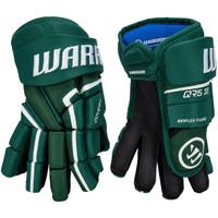 Warrior Covert QR5 30 Junior Hockey Gloves in Forest Green Size 12in