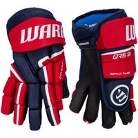 Warrior Covert QR5 30 Junior Hockey Gloves in Navy/Red Size 10in