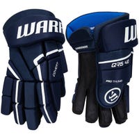 Warrior Covert QR5 40 Senior Hockey Gloves in Navy Size 13in