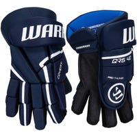 Warrior Covert QR5 40 Junior Hockey Gloves in Navy Size 10in