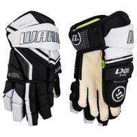 Warrior LX2 Pro Junior Hockey Gloves in Black/White Size 12in