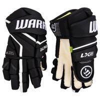 Warrior LX2 Junior Hockey Gloves in Black Size 12in