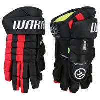 Warrior FR2 Junior Hockey Gloves in Black/Red Size 11in