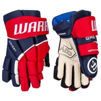 Warrior Covert QR6 Team Junior Hockey Gloves in Navy/Red Size 10in
