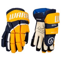 Warrior Covert QR6 Team Senior Hockey Gloves in Navy/Sport Gold Size 13in