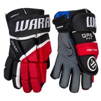Warrior Covert QR6 Pro Youth Hockey Gloves in Black/Red Size 9in