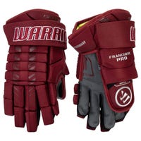 Warrior Franchise Pro Senior Hockey Gloves in Maroon Size 14in
