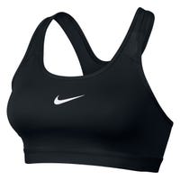 "Nike Pro Classic Padded Womens Sports Bra in Black/Black/White Size Medium"