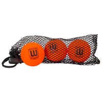 Winnwell Knee Hockey Ball - 3 Pack in Orange