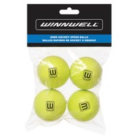 Winnwell Knee Hockey Ball 50mm 10g 4-Pack in Yellow