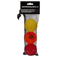 "Winnwell Weather Street Ball w/Bag - 3 Pack in Multi-Colored"