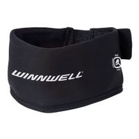 Winnwell Premium Neck Guard Collar in Black Size Senior