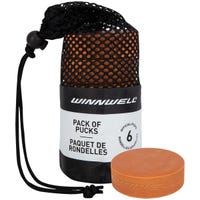 "Winnwell Weighted Training Puck - 6 Pack in Orange"