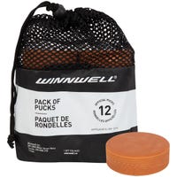 "Winnwell Weighted Training Puck - 12 Pack in Orange"