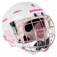 Bauer Lil Sport Youth Hockey Helmet Combo in Pink