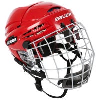 Bauer 4500 Hockey Helmet Combo w/Profile II Facemask in Red