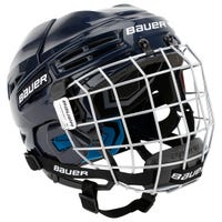 Bauer Prodigy Youth Hockey Helmet Combo in Navy