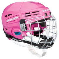 Bauer Prodigy Youth Hockey Helmet Combo in Pink