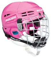 Bauer Prodigy Youth Hockey Helmet Combo in Pink