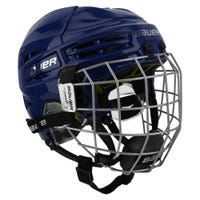 Bauer Re-Akt 100 Youth Hockey Helmet Combo in Blue