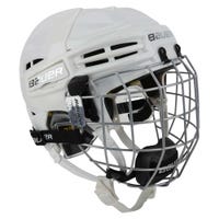 Bauer Re-Akt 100 Youth Hockey Helmet Combo in White