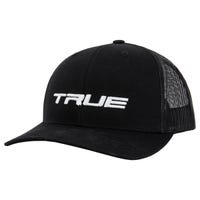 "True Snapback Trucker Cap in Black"
